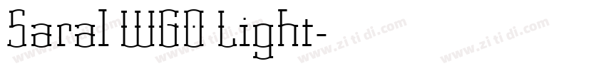 Saral W60 Light字体转换 Saral W60 Light字体转换
